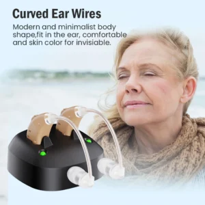 Rechargeable Behind-The-Ear Hearing Amplifier (BTE)